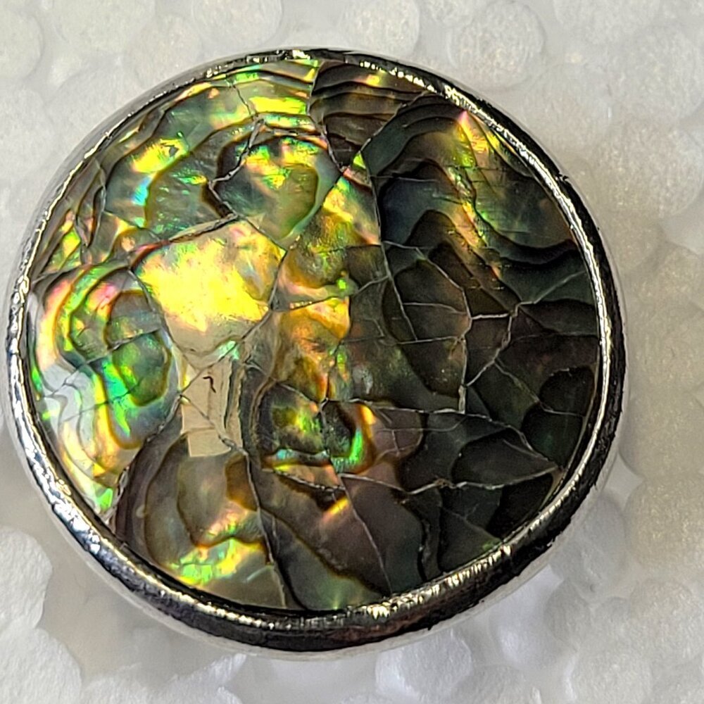 Genuine Abalone Ring With Adjustable Band NEW